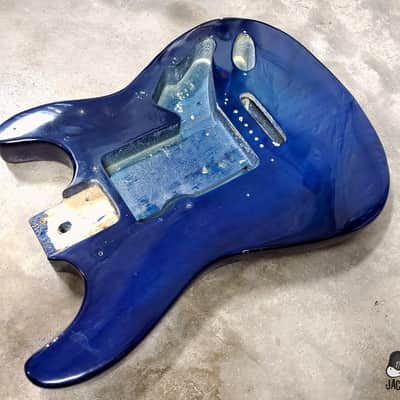 Guitar Fetish Paulownia ULTRA Lightweight Stratocaster Guitar Body (2000s, Sapphire Trans) image 8