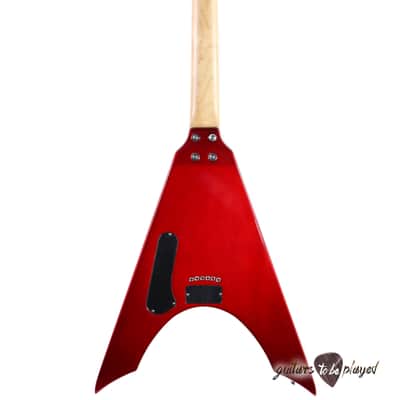 Kramer Nite V Plus Charlie Parra Signature Electric Guitar – Candy Apple Red image 12