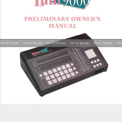 Linn 9000 Preliminary Owners Manual