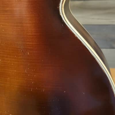 1956 Hofner President Electric Guitar 2 Pickup Cutaway Sunburst Nice Shape W/HSC image 17