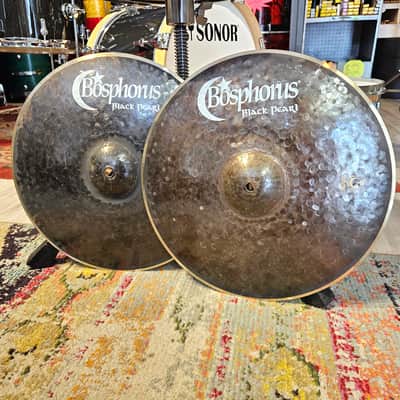 Bosphorus 14" Black Pearl Hi Hats 888g/1100g image 1