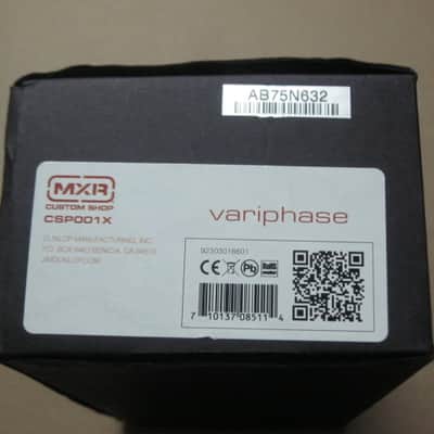 used (less than light average wear) MXR EMPTY Box (+ clear plastic baggie) ONLY for CSP-001X Variphase Pedal (NO pedal / NO paperwork) late 2000s-mid 2010s (lid, front, & bottom sides have most of the visible imperfections) image 6