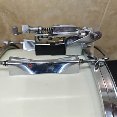 ⚡ Vintage Sonor Phonic Plus D518X 14"X8" Beech Snare Drum- White⚡ imagen 24