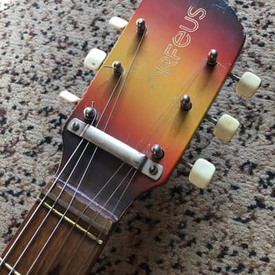 ‘81 Orfeus Gypson vintage Jazz hollowbody guitar image 10