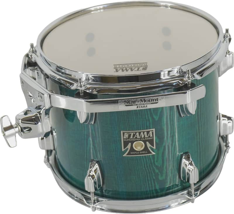 TAMA Superstar Classic 10'' x 8'' Rack Tom Drum - Gloss Sapphire Lacebark Pine image 1