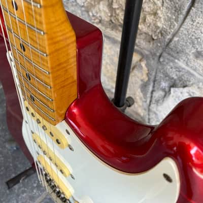 Fender Stratocaster ST-57AS 40th Anniversary - Candy Apple Red - Foto Flame (1994) image 11