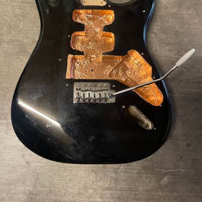 Squier Starcaster Strat body Sparkle Black image 1