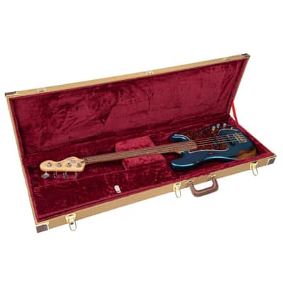 Vintage Deluxe Bass Tweed Guitar Case - Oblong image 2