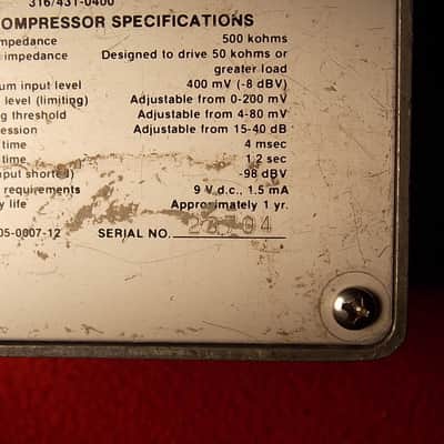 Ross Compressor Pedal rare original 1978 first year holy grail of comp/sustain pedals image 11