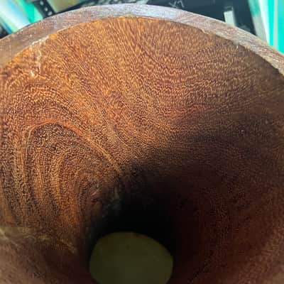 Iroko wood from Ivory Coast Djembe Drum and Remo Case 12”head 7” port Remo case included - Natural image 6