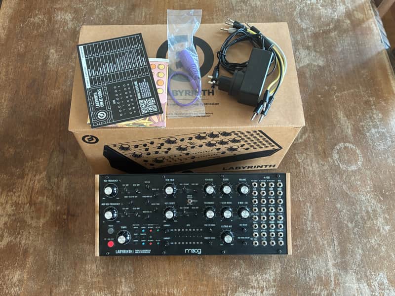 Moog Labyrinth Parallel Generative Synthesizer 2024 - Present - Black with Wood Sides image 1