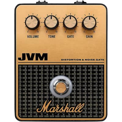 Marshall JVM Distortion and Overdrive Effects Pedal Regular Black and Gold image 1