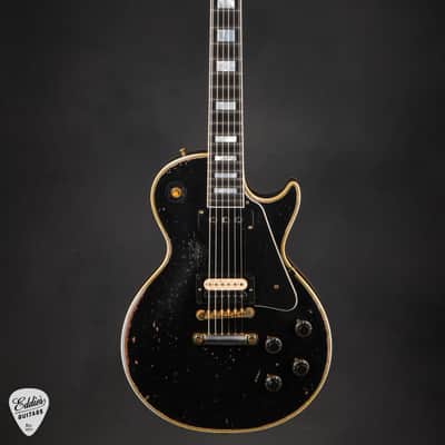 Gibson Custom Shop Limited Edition 1954 Les Paul Custom Reissue Heavy Aged Ebony #46321 image 3