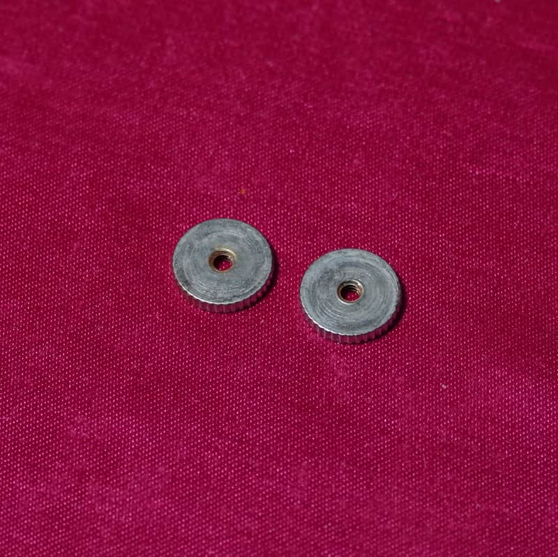 Gibson Custom Shop Softbrass Thumb Wheels Nickel Aged image 1
