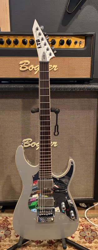 ESP LTD KS M-6 Evertune Ken Susi Signature 2019 - Present - Metallic Silver image 1