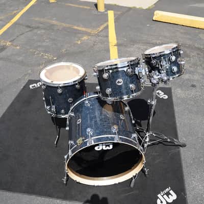 DW USA Collectors Series - Ebony Chaos - 4pc Pure Maple SSC Shell Pack With Ring's (DW - Limited Finish) image 14