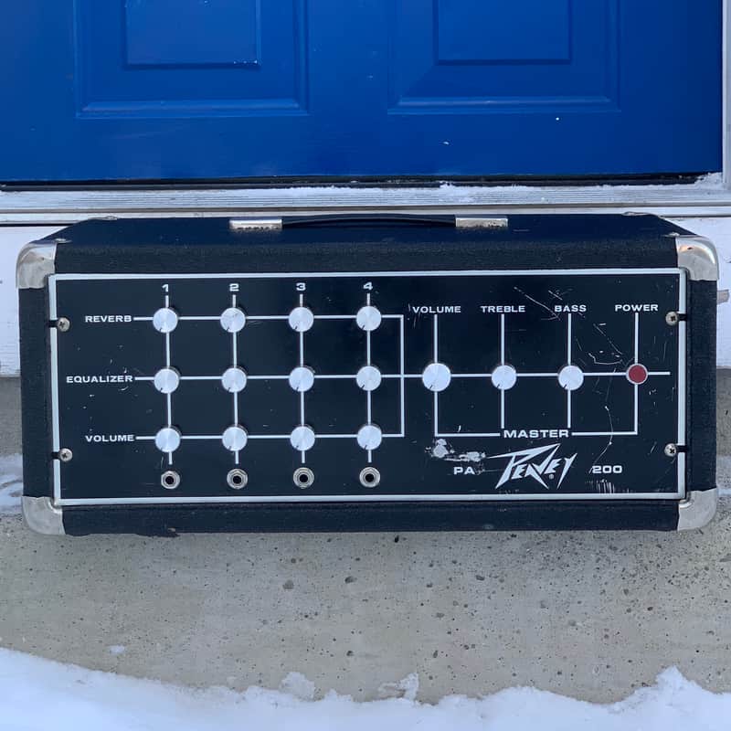 1970s Peavey PA 200 Power Module 240 Black