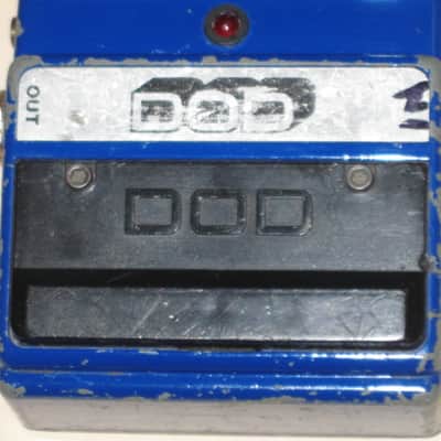 used naturally reliced from player's wear vintage DOD FX35 Octoplus - Octave effect pedal for guitar or bass, ANALOG, mid to late 1980s, USA (MISSING Batery Cover) + extra battery CLIP (NO box / NO paperwork / NO adaptor) image 4
