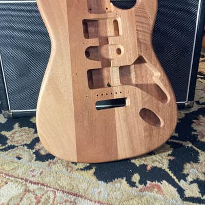 Unknown Double Cut S- Style Replacement Body - Unfinished Natural image 1