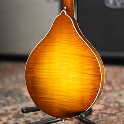 Eastman MD605-GB A-Style Acoustic/Electric Mandolin - Gold Burst with Hardshell Case image 8