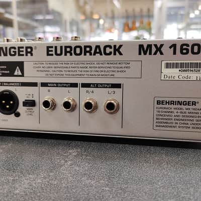 Behringer Eurorack MX1604A 16-Channel Mic / Line Mixer 2000s - Silver image 8
