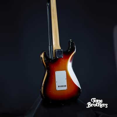 7.4LB, 1-Owner! 1963 Fender Stratocaster Sunburst image 12