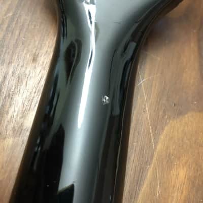 2004 Epiphone Les Paul Junior Electric Guitar Black Actual Loaded Neck image 13