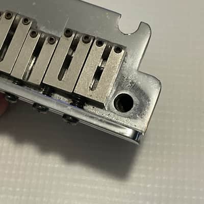 1990's Fender USA American Standard Stratocaster 2 Post Chrome Tremolo Bridge (For Parts) image 9