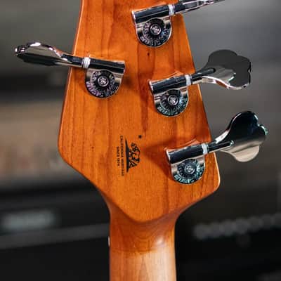Ernie Ball Music Man StingRay Special 5-String Electric Bass - Violet Sparkle Burst with Hard Bag image 6