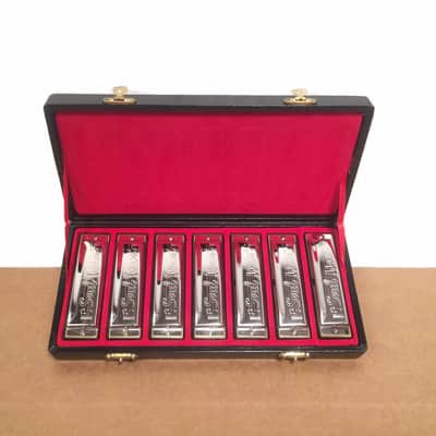 Soul Man Diatonic Harmonica 7 Piece Set + Hard Case image 1