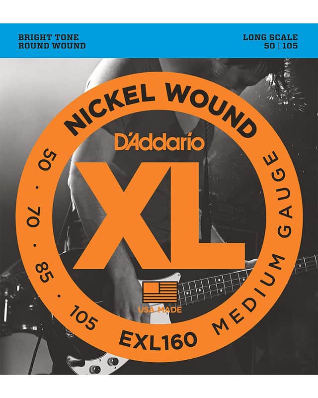 D'Addario EXL160 Medium Nickel Wound Long Scale Bass Strings - .050-.105 Bild 1