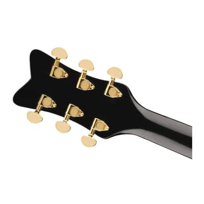 Gretsch G5021E Rancher Penguin Parlor 6-String Right-Handed Acoustic-Electric Guitar with Laurel Fingerboard and Mahogany Neck (Black) image 6