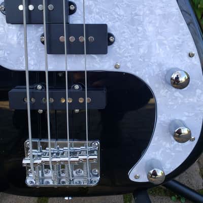 Pairadice Musician’s Supply Co. Black PJ Bass Guitar image 4