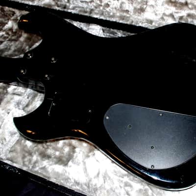 WESTONE X695BK SPECTRUM LX Bass  1986 Black.  BY MATSUMOKU.  TWO NECKS. Fretted & Fretless.  RARE. image 25