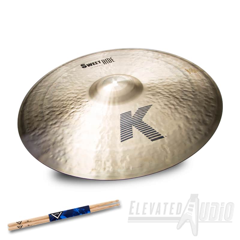 21" Zildjian K Sweet Ride Cymbal w/ FREE Vater Hickory Drum Sticks! Buy from CA's #1 Dealer TODAY!