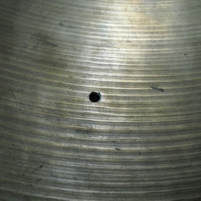 18" Vintage Trans Stamp Avedis Zildjian Cymbal 1635g sizzle holes image 5