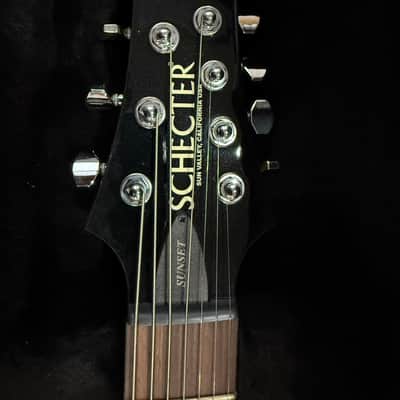 2015 Schecter USA Custom Shop Sunset Classic II 7 Ace Burst FM/MAH ME image 5