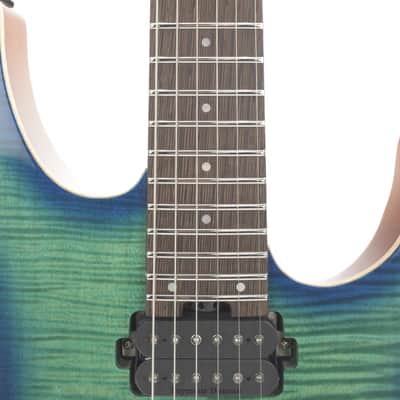 Charvel MJ Dinky DK24 HSH 2PT W MAH FM 2024 Caribbean Burst 3847gr image 3