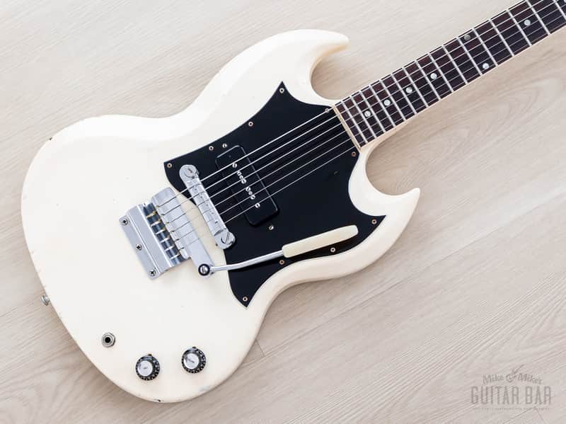 1967 Gibson SG Junior Vintage Guitar Polaris White w/ Case image 1