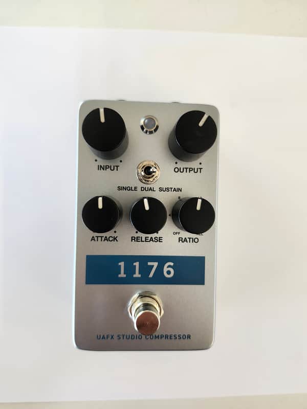 Used Universal Audio 1176 Studio Compressor Pedal - Silver / Blue image 1