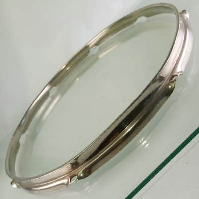 Ludwig/WFL 15"BRASS Triple-Flange NOB Snare/Tom Drum Batter Rim/Hoop Nickel 8Lug image 1