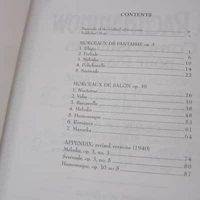Serge Rachmaninoff Piano Compositions Volume 3 Sheet Music Song Book Songbook image 3