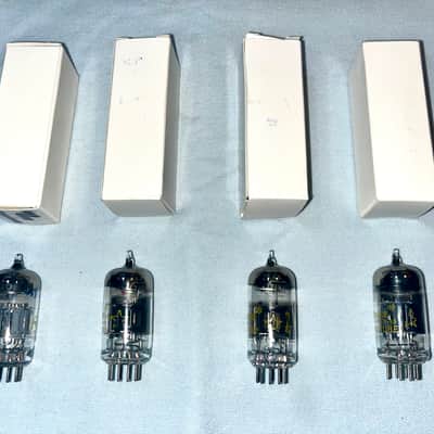 Matched Quad Westinghouse 7199 Tubes, Vintage 1963 Test NOS @120% image 3