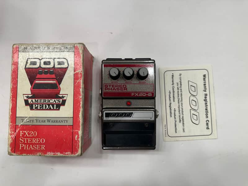 DOD Digitech FX20B Stereo Phaser Phase Shifter Vintage Guitar Effect Pedal + Box image 1
