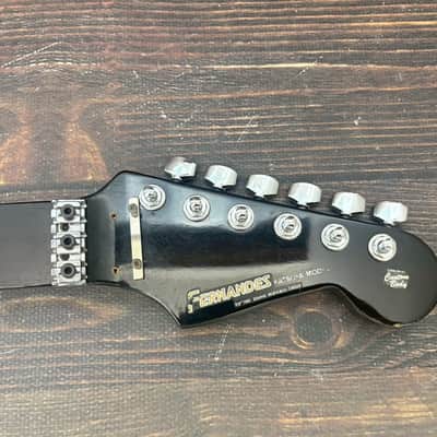 80s FERNANDES FST-90 Stratocaster Neck Black w/Locking Nut image 9