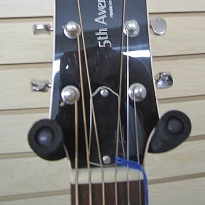 Godin 5th Avenue SG Black Archtop Acoustic Guitar, with gig bag image 4