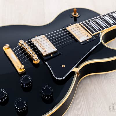 1996 Orville Les Paul Custom Gibson-Licensed '57 Spec Black Beauty w/ Mahogany Top, Japan Fujigen image 6