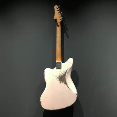 Made to Order - FRANCHIN Neptune guitar Relic Aged 100% Nitro Lacquer (Sunburst/ Black/ White/ Blue/ Green/ Yellow/ Red/ Pink/ Burgundy/ Purple/ Gold/ Silver, etc.) Offset Jazzmaster Style Made in Italy image 13