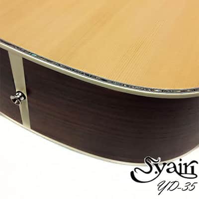 S.Yairi YD-35 Solid wood Sitka Spruce & Indian Rosewood Dreadnought acoustic guitar High-quality image 6