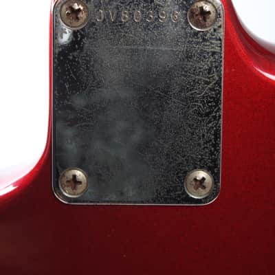 1983 Squier Stratocaster '62 Reissue candy apple red JV series image 11